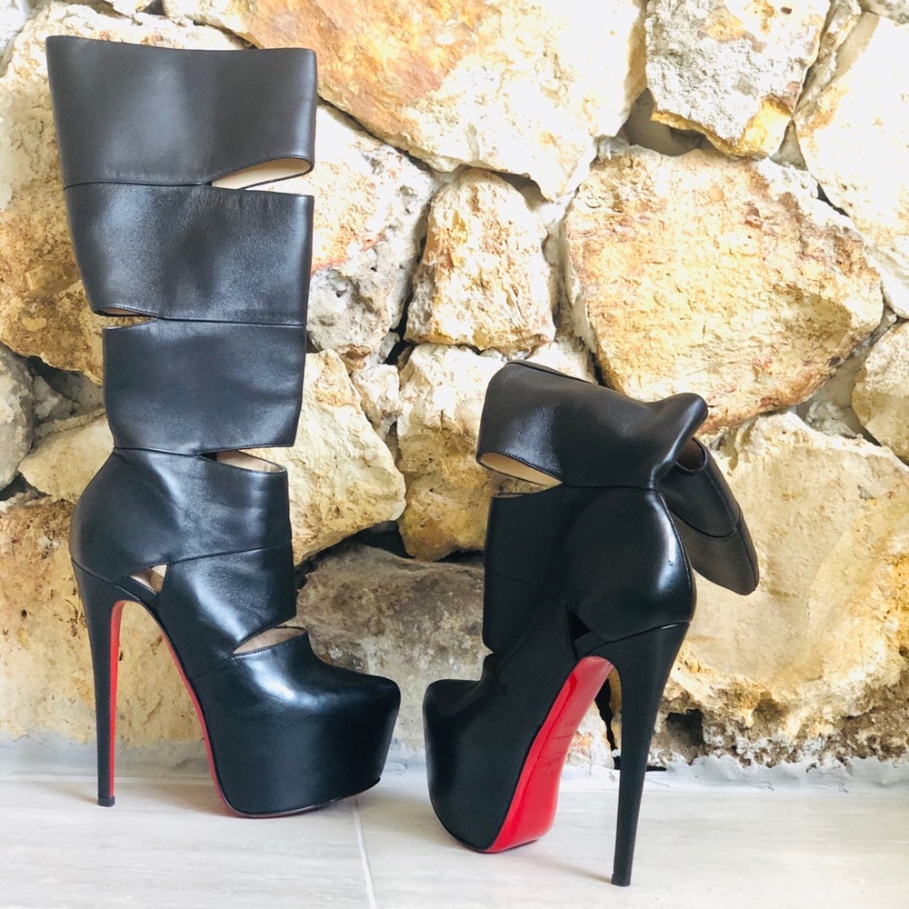 CHRISTIAN LOUBOUTIN CUTOUT PLATFORMS